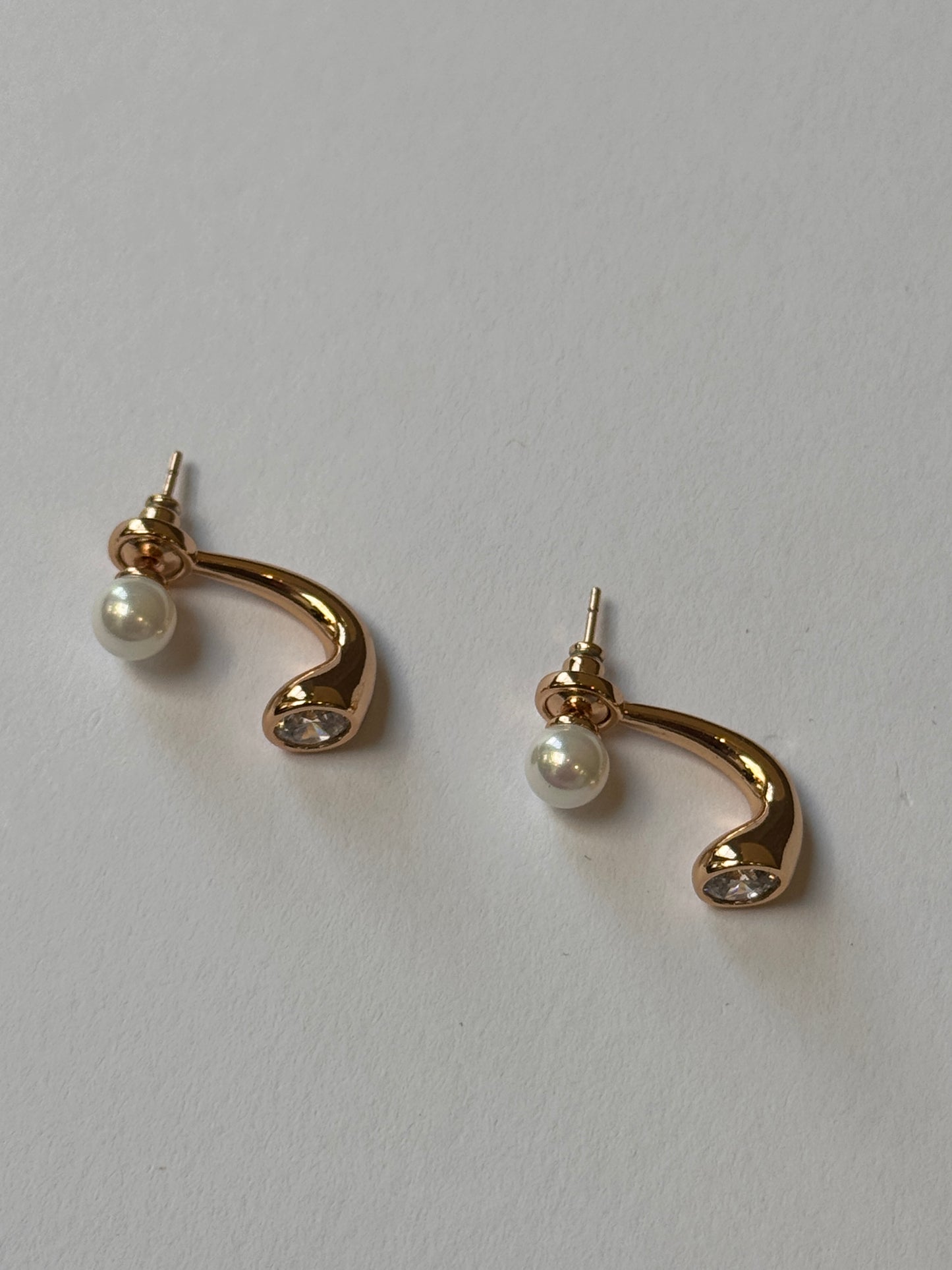 18K Gold Plated colour Earring/Zircon Stones/ Rhodium coating