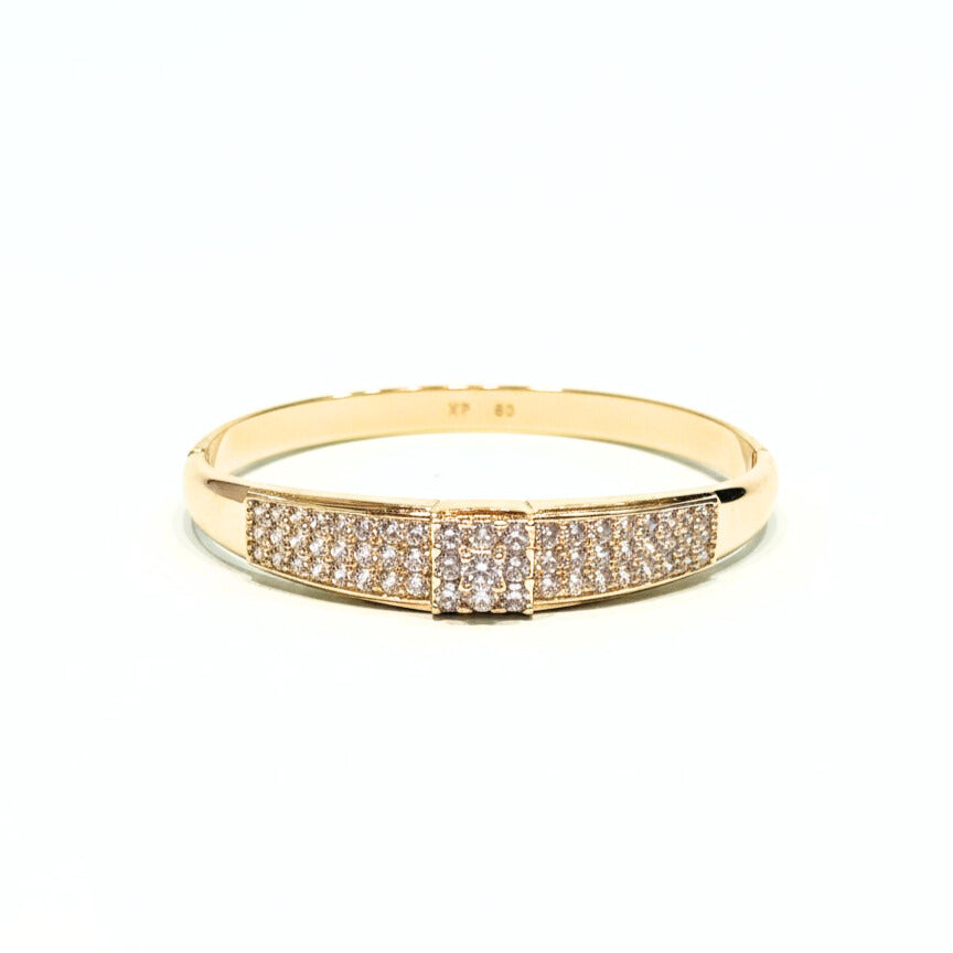 18K Gold Plated colour Bracelet/Zircon Stones/ Rhodium coating