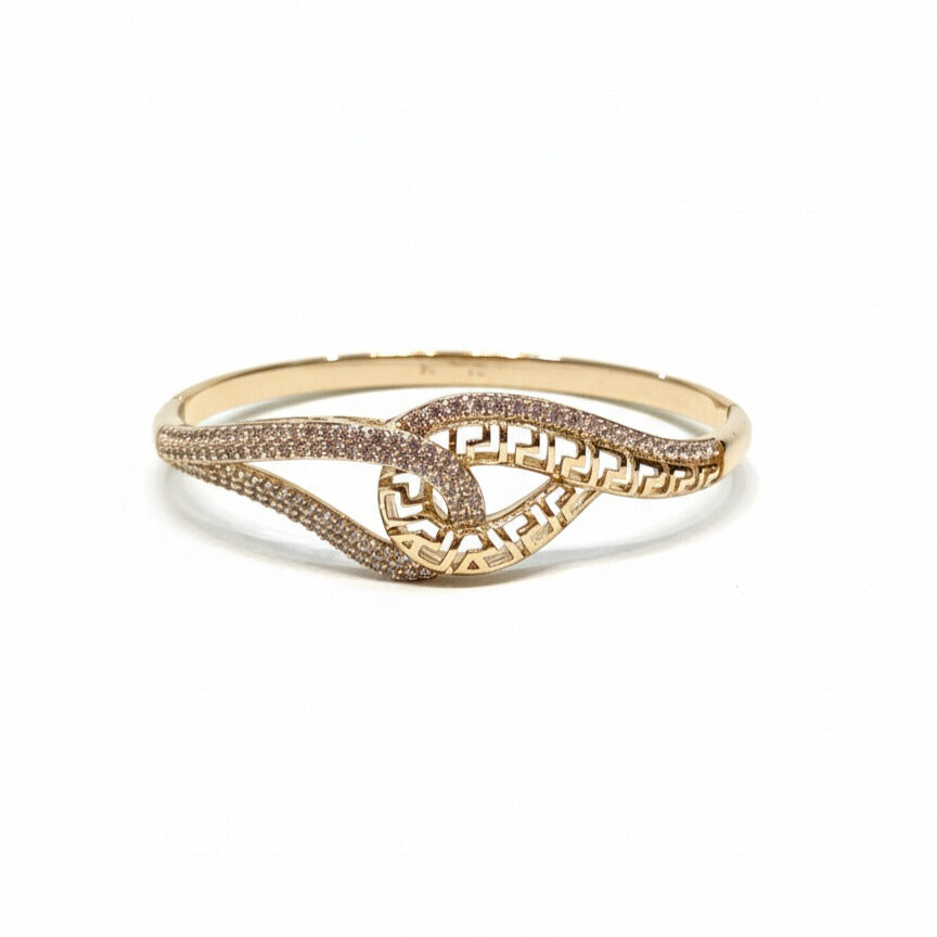 18K Gold Plated colour Bracelet/Zircon Stones/ Rhodium coating