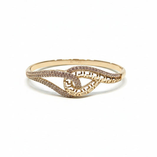 18K Gold Plated colour Bracelet/Zircon Stones/ Rhodium coating