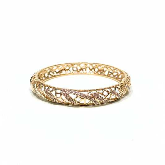 18K Gold Plated colour Bracelet/Zircon Stones/ Rhodium coating