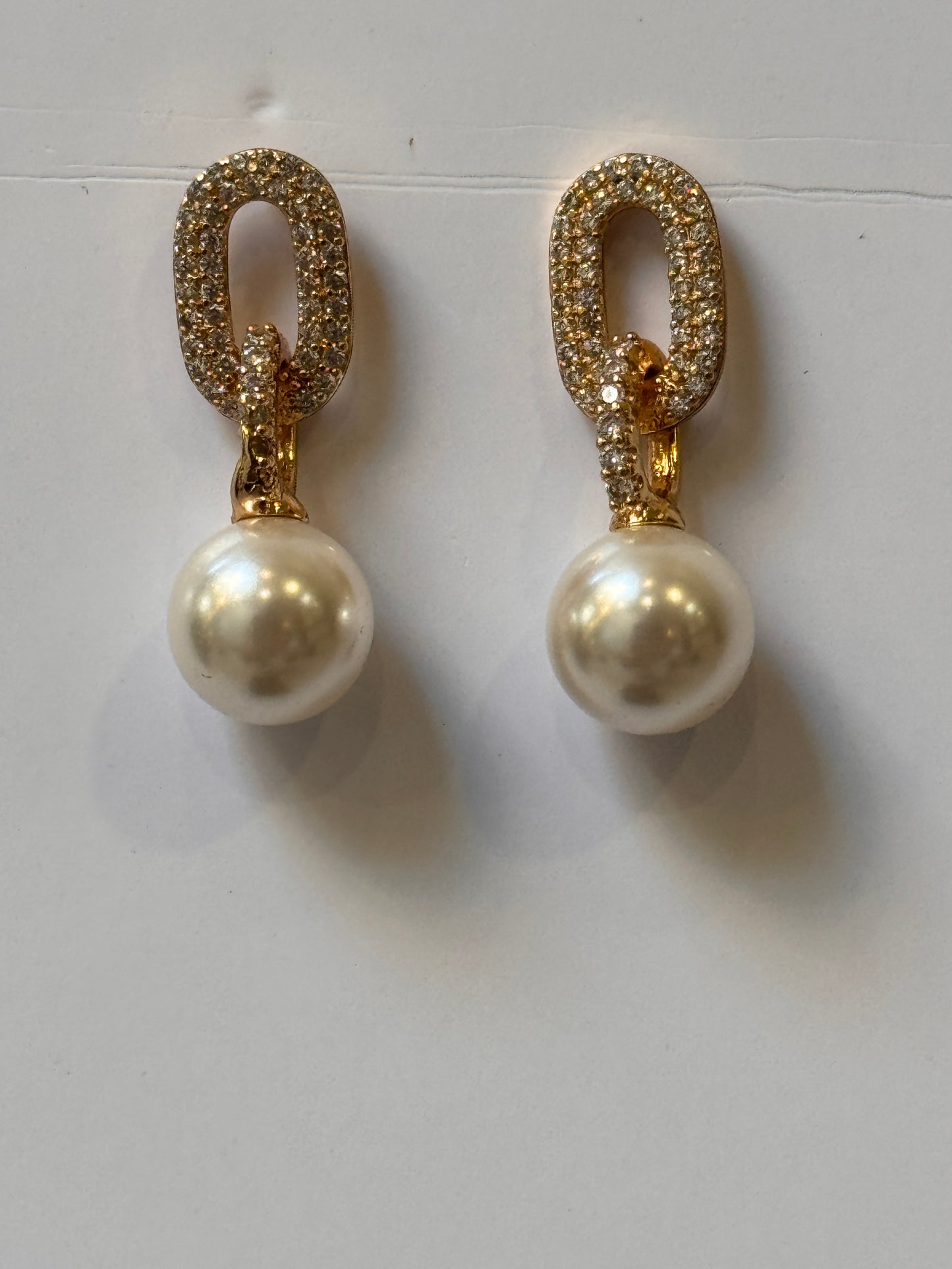 18K Gold Plated colour Earring/Zircon Stones/ Rhodium coating