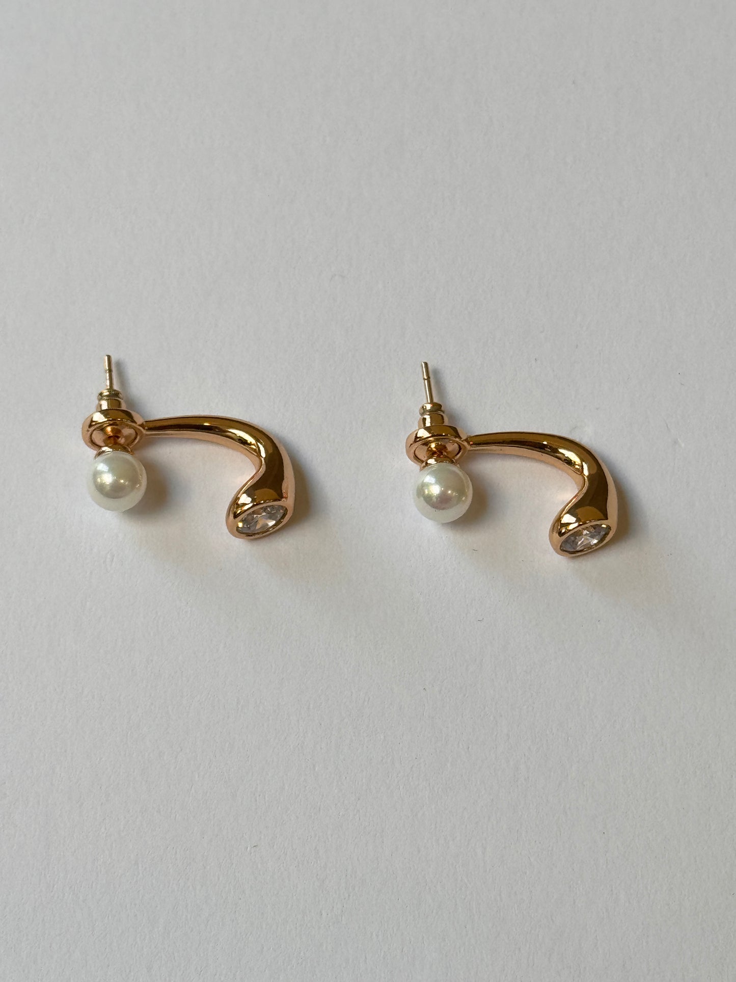 18K Gold Plated colour Earring/Zircon Stones/ Rhodium coating