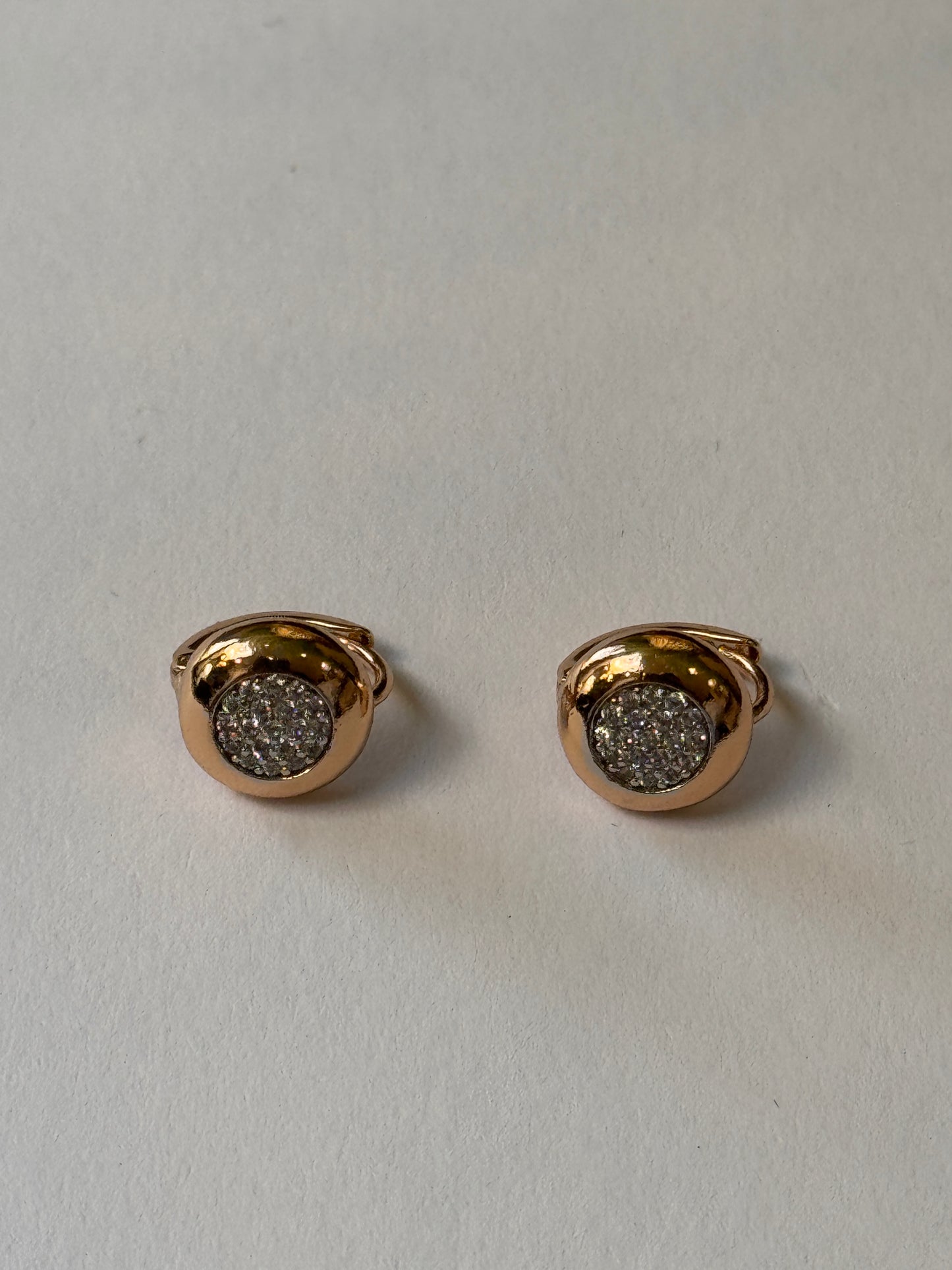 18K Gold Plated colour Earring/Zircon Stones/ Rhodium coating