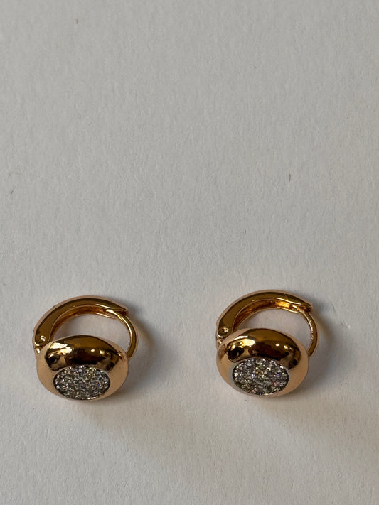 18K Gold Plated colour Earring/Zircon Stones/ Rhodium coating