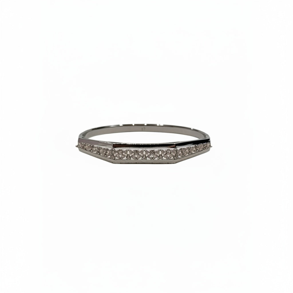 18K Silver Plated colour Bracelet/Zircon Stones/ Rhodium coating