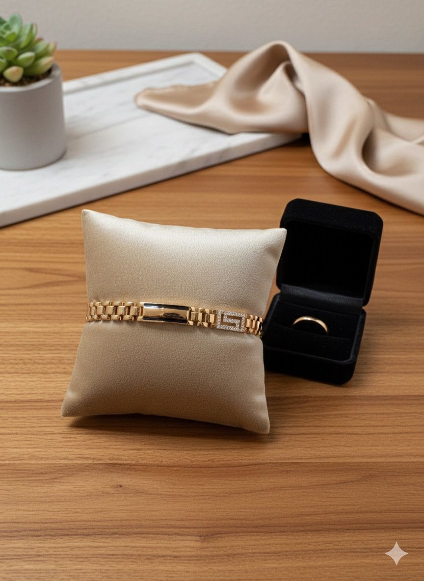 18K Gold Plated colour Loose Bracelet/Zircon Stones/ Rhodium coating