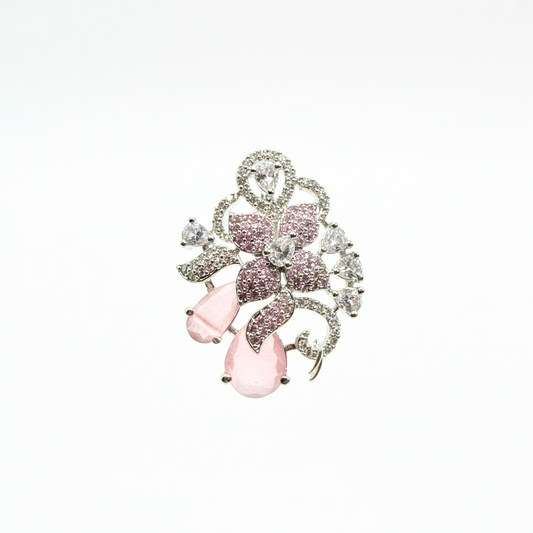 18K Silver Plated colour Earring/Zircon Stones/ Rhodium coating